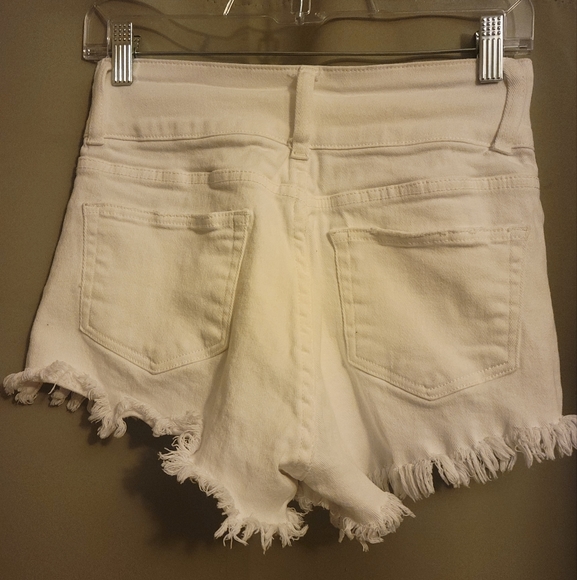 White Denim Shorts - Picture 2 of 3